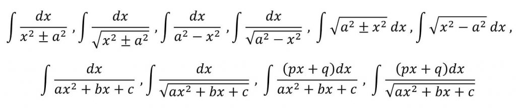 Integral Calculus -Simple Integral Types